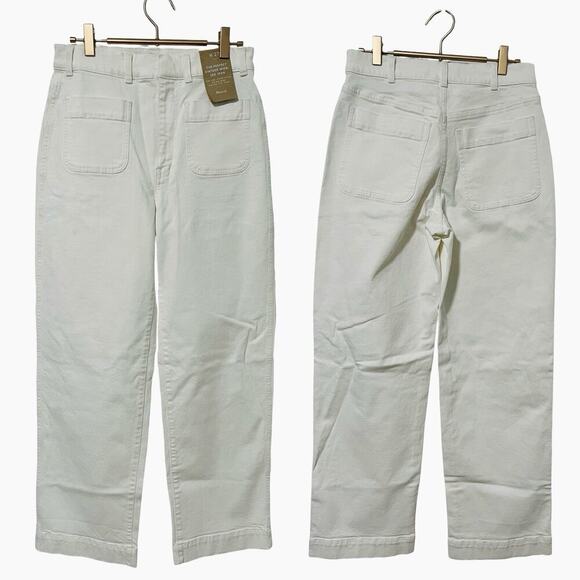 Madewell Womens Perfect Vintage Wide Leg Jeans Size 27 Cream White Preppy NWT - Picture 1 of 8